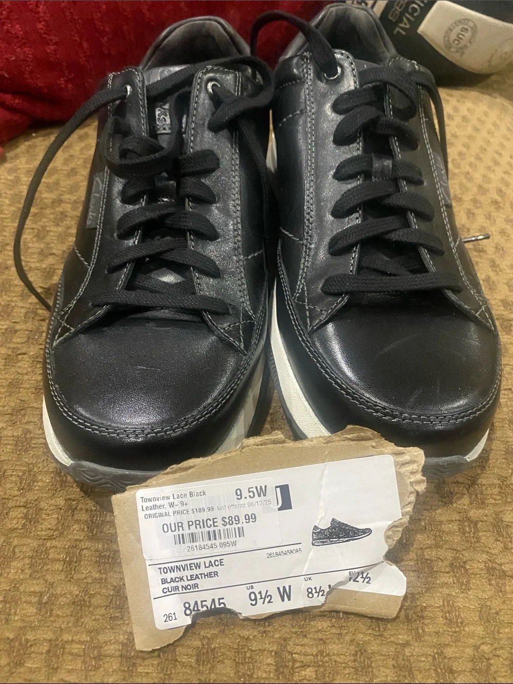 Clarks sleek leather